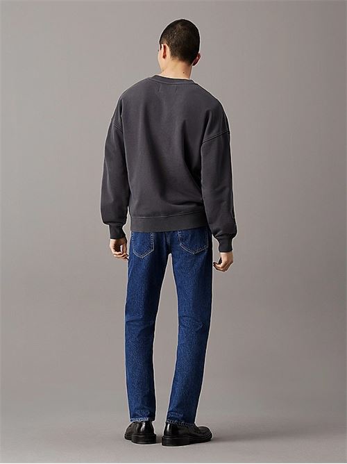 washed heavy crew neck CALVIN KLEIN JEANS | J30J326687BAN